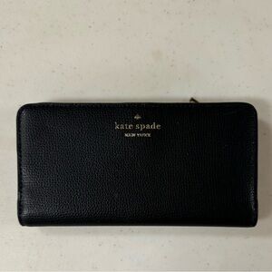 KATE SPADE DARCY LARGE SLIM BIFOLD WALLET BLACK STYLE#WLR00545